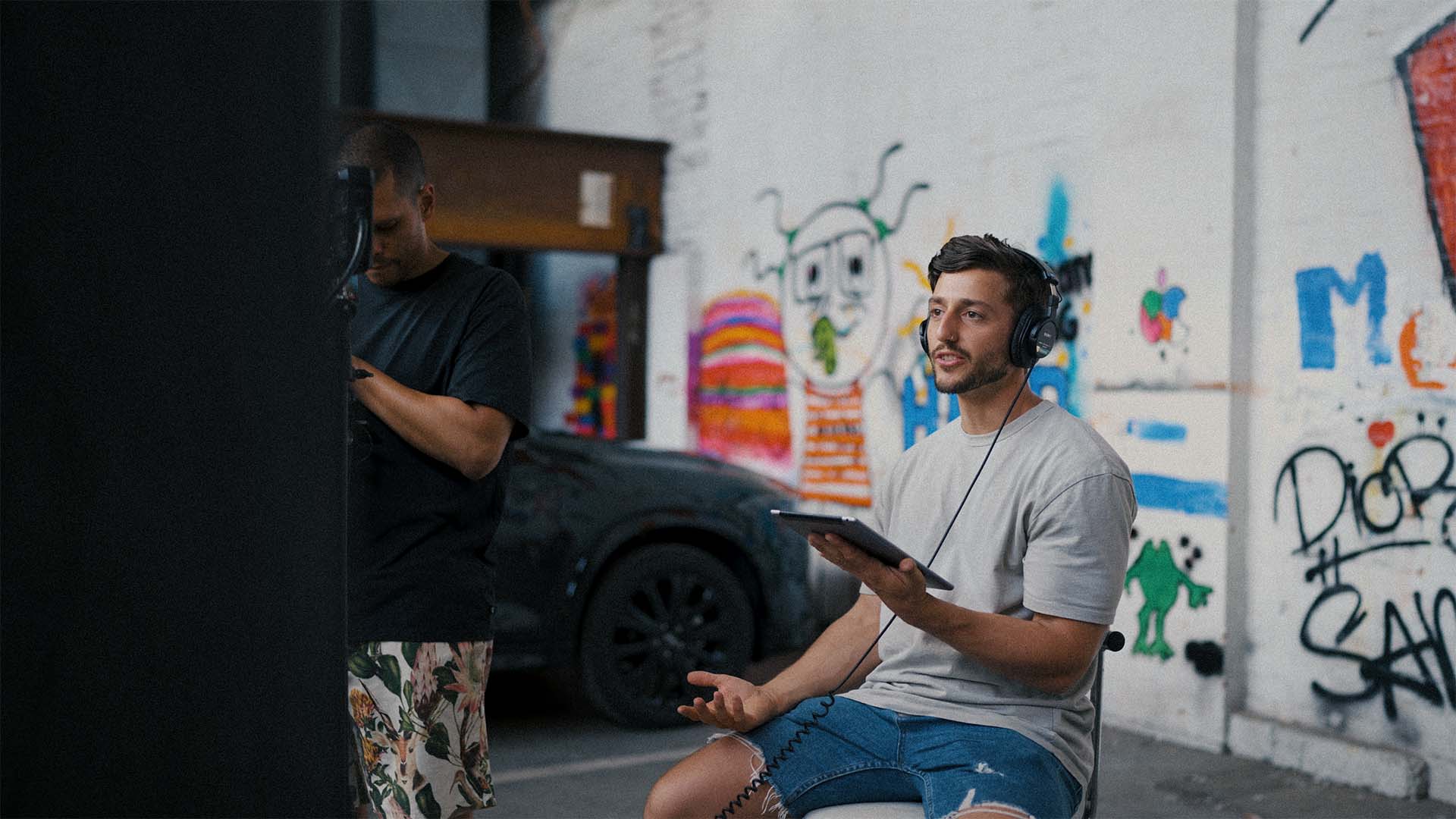 Vinnie on set — Stories of Reach